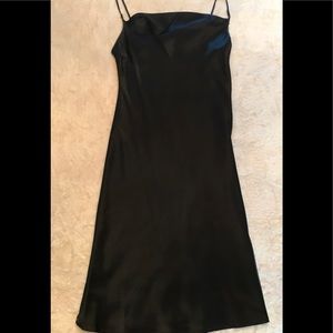 Old Navy Silky Black Midi Dress